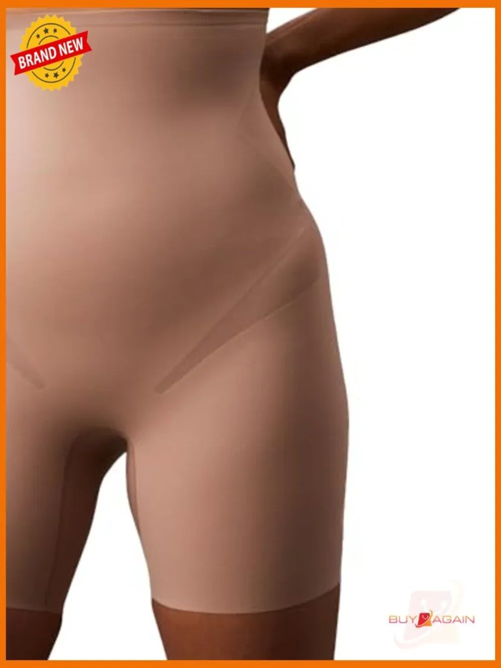 Shapewear Stay-put Stretch High-waist Mid-thigh Short